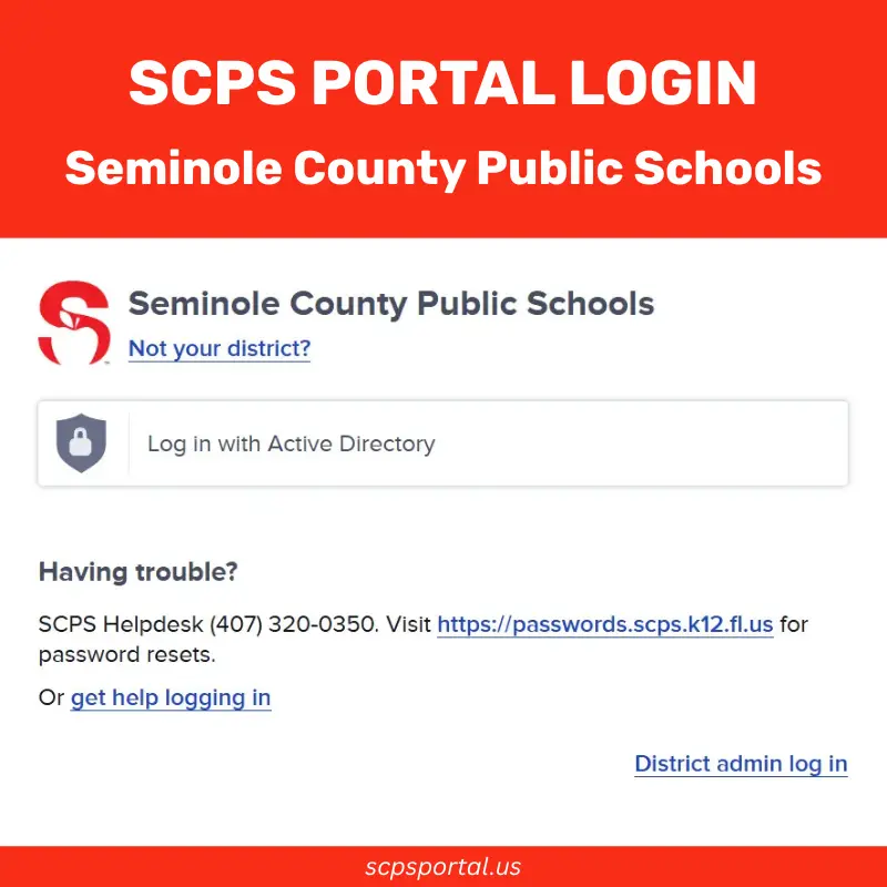 SCPS Portal Login